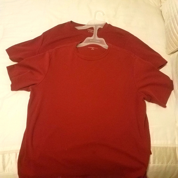 (2) Croft & Barrow ribbed Lg. Red - Picture 2 of 2